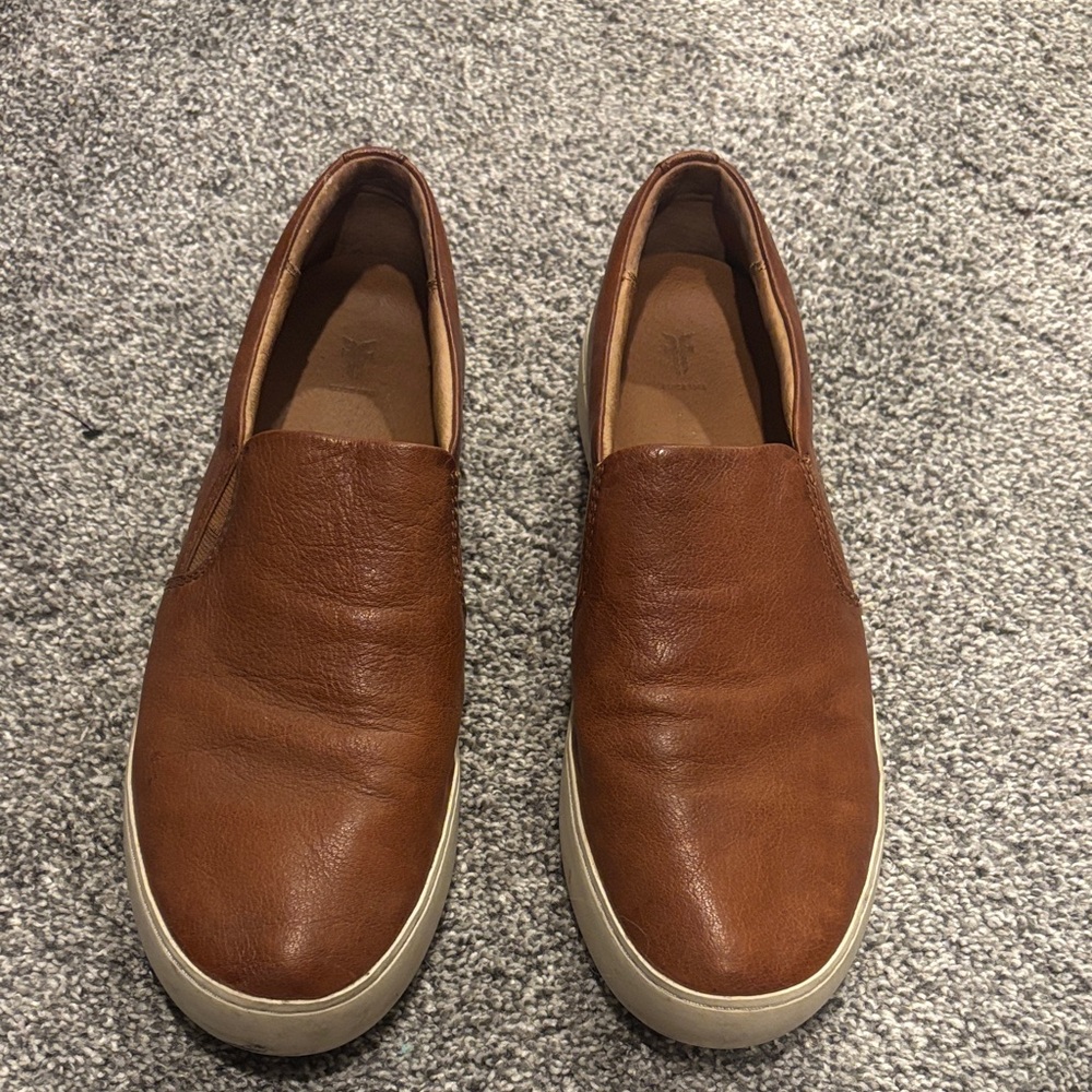 Women’s Frye Brown Leather Slip-On Shoes